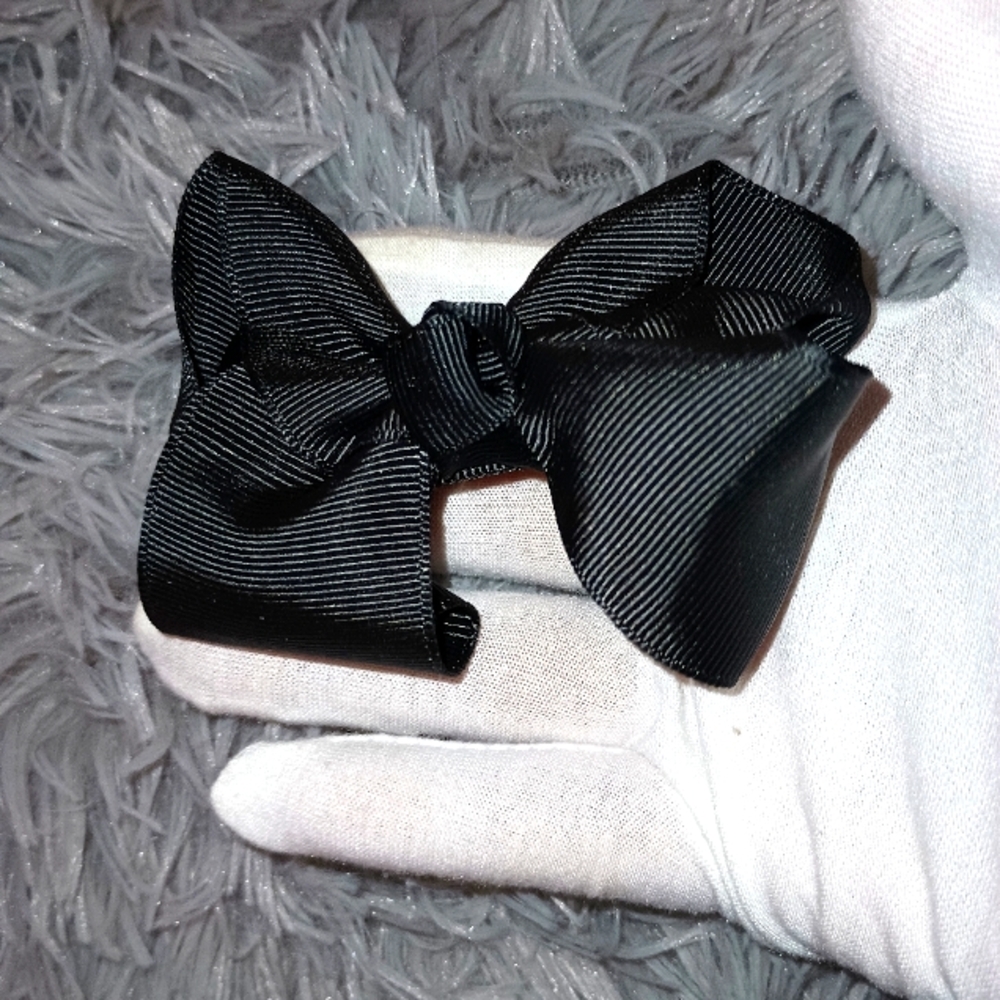 Elegant Black Bow Hair Clip